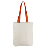 Сумка START, белая с красными ручками,  100% х/б, 220 г/м2