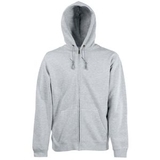 Толстовка мужская "PREMIUM HOODED SWEAT JACKET", серый меланж_XL, 70% х/б, 30% п/э, 260 г/м2