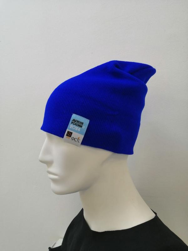 Шапка вязаная "Лыжня России 2024"