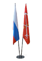 Кабинетный флагшток металлический с основанием Диск 2 штока 2,5 м Кабинетный флагшток металлический с основанием Диск 2 штока 2,5 м