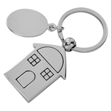 Брелок "Дом", 2,5 х 4,2 х 0,3 см, металл