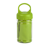 Спортивное полотенце в пластиковом боксе с карабином "ACTIVE"