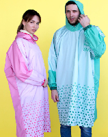 Дождевик Слайм унисекс, с полной запечаткой