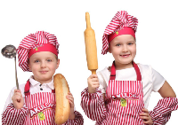 Колпак Ваниль поварской детский, с полной запечаткой Колпак Ваниль поварской детский, с полной запечаткой