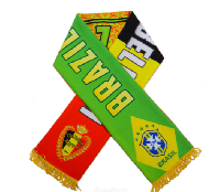 Шарф болельщика 1/4 финала Бразилия - Бельгия 06.07 Казань Шарф болельщика 1/4 финала Бразилия - Бельгия 06.07 Казань