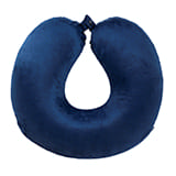 Подушка дорожная  "SOFT"; memory foam, микрофибра синий