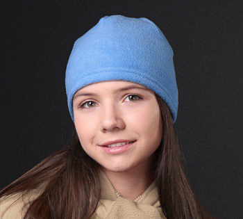 Шапка Вайт флисовая однослойная взрослая, однотонная Шапка Вайт флисовая однослойная взрослая, однотонная